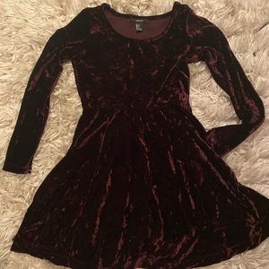 Deep Purple Velvet F21 Dress